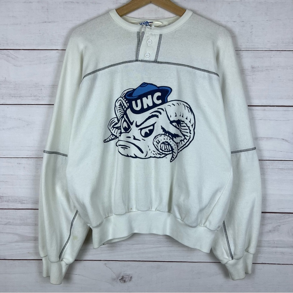 Vintage UNC North Carolina Tar Heels Sweatshirt Crewneck Pullover Retro Medium